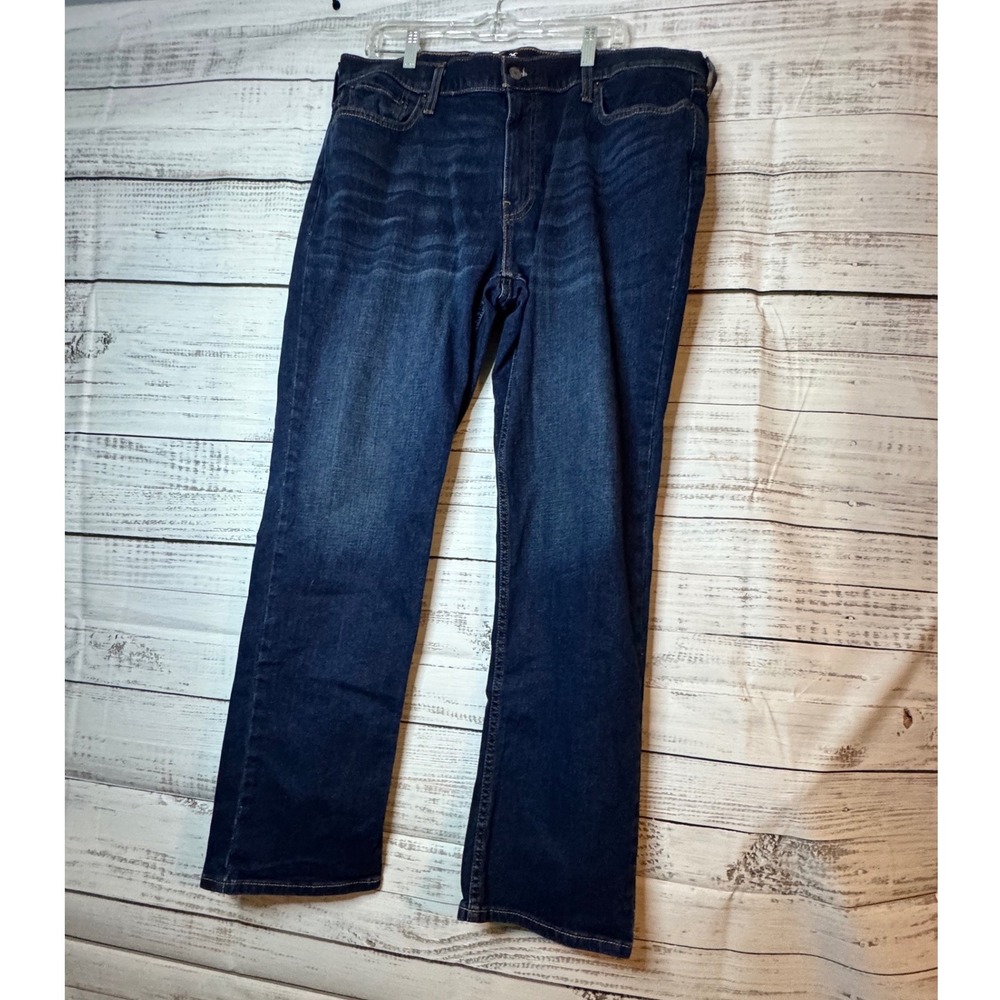 Hollister Epic Flex Straight Leg Jeans Mens 38x34 Dark Wash Denim 331D2291